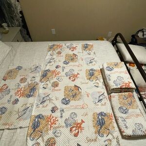 Panama Jack Home bath and hand towels. 3 of each, no stains. Beach themed.